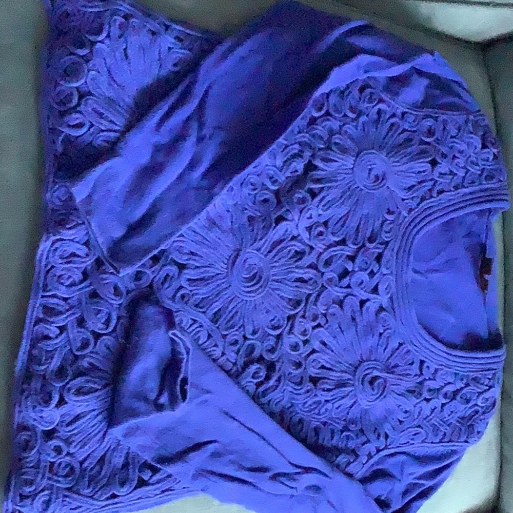 Simon Chang electric blue sweater
